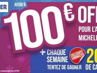 Euromaster - 100€ offerts pour l’achat de 4 pneus Michelin